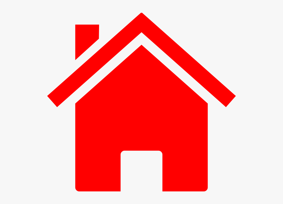 Houses Clipart Simple - Home Clipart Red, Transparent Clipart