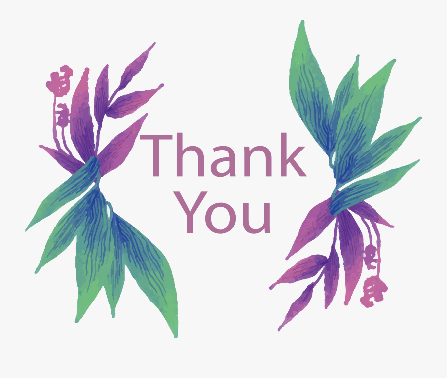 Flowers Thank You Png, Transparent Clipart
