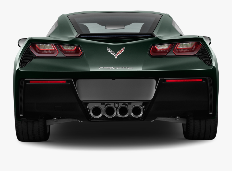Rear Clipart Sport Car - 2016 Corvette Stingray Back, Transparent Clipart