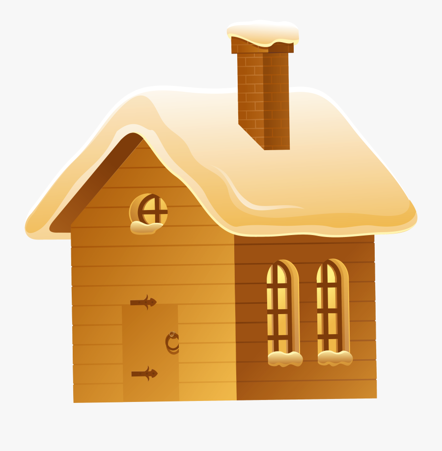 Row Of Houses Under Snowfall Winter Village Download - House Clipart Png, Transparent Clipart