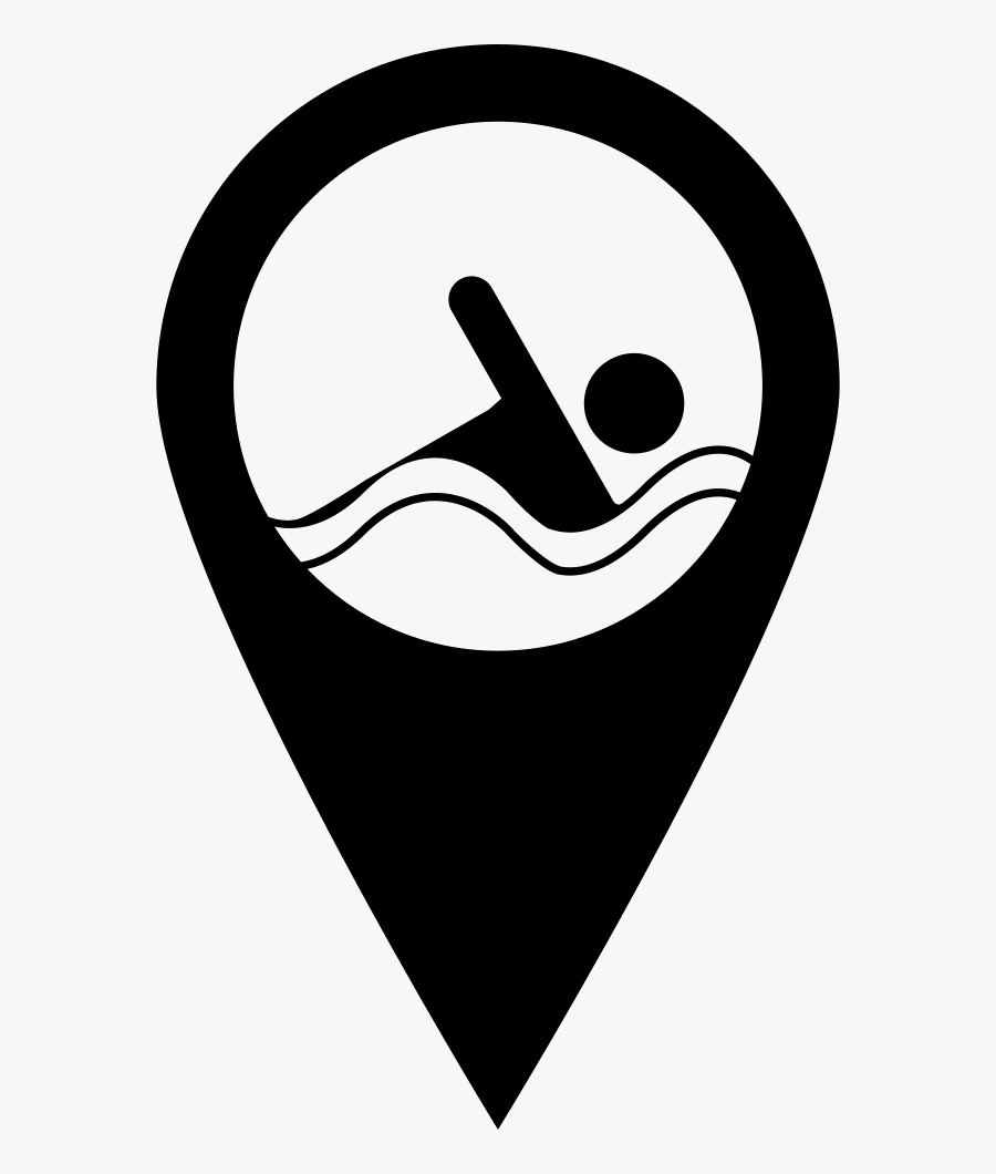 Swimming Pool Pin Comments - Emblem, Transparent Clipart