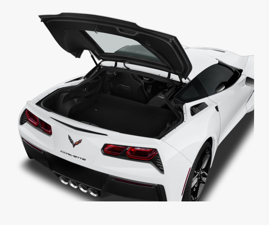 White Black 2019 Corvette, Transparent Clipart