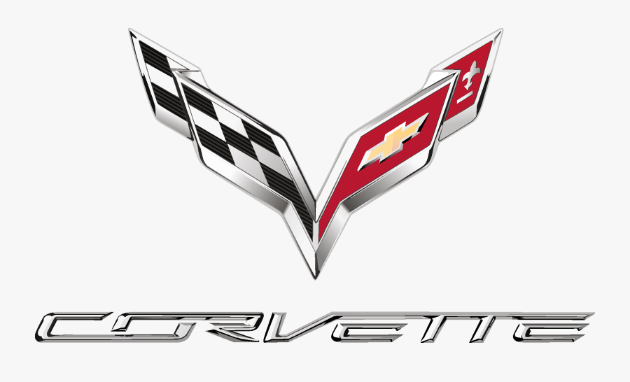 Corvette C7 Logo, Transparent Clipart