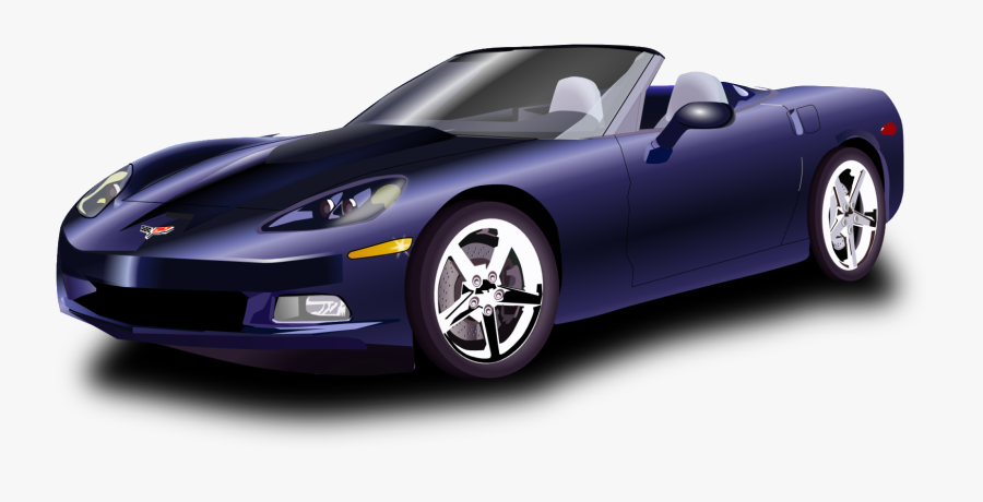 Corvette, Sports Car, Racing Car, Roadster, Car - Sports Car Clip Art, Transparent Clipart