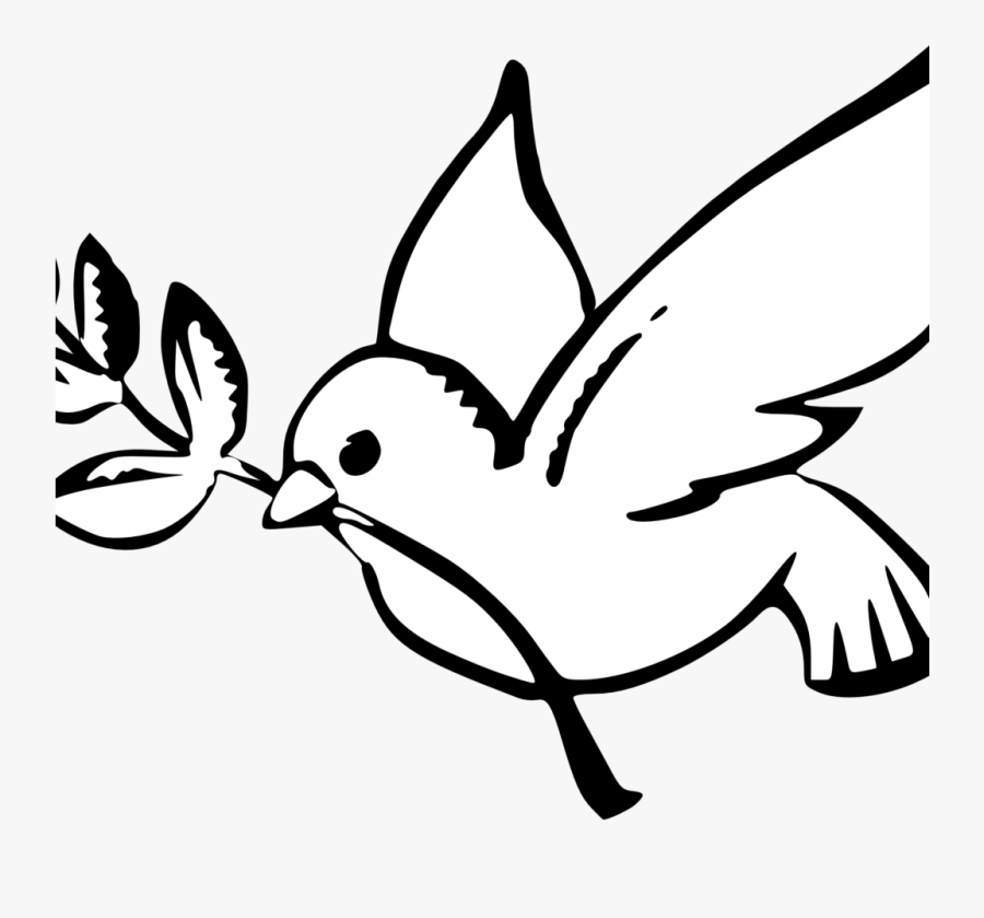 Draw A Dove Easy Clipart , Png Download - Peace Dove, Transparent Clipart