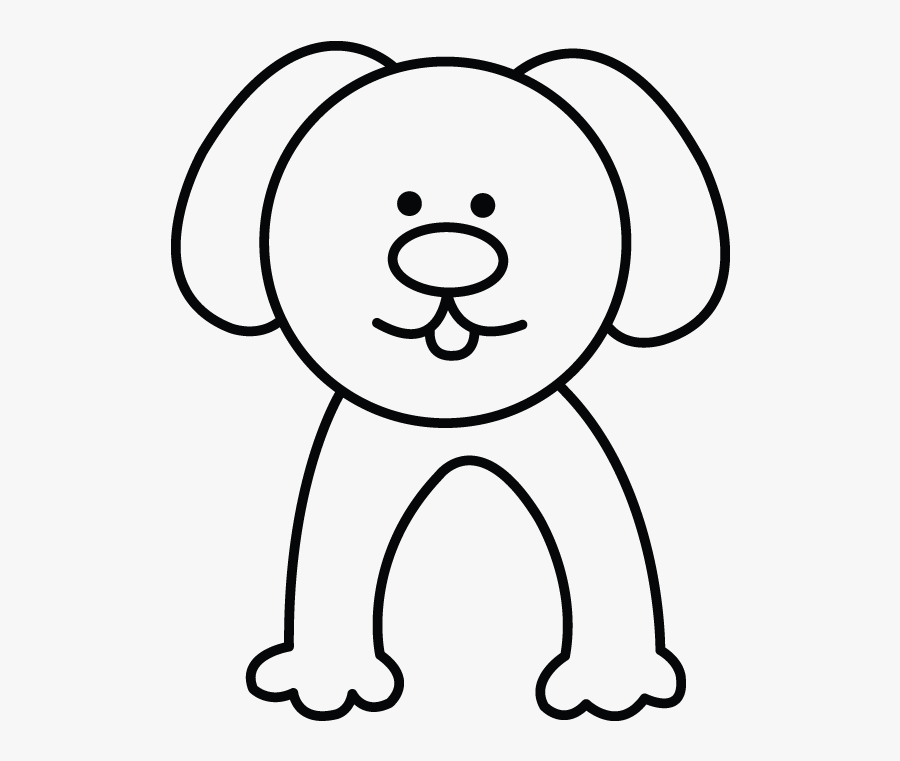 Easy Simple Dog Drawing, Transparent Clipart
