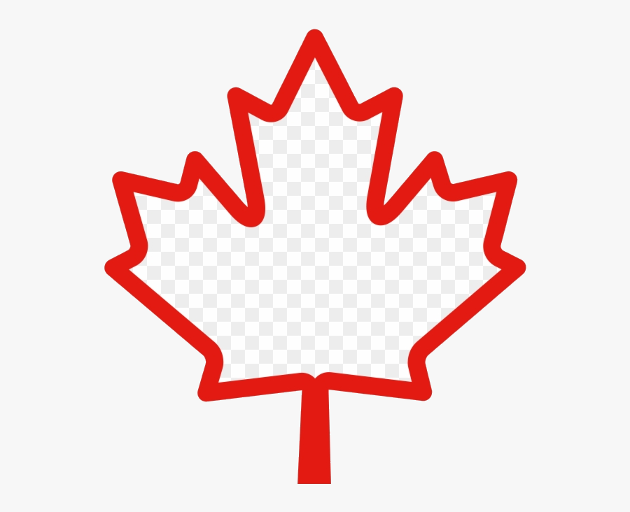Leaf Outline Canadian Programs Canada Maple Clipart - Maple Leaf Outline Png, Transparent Clipart