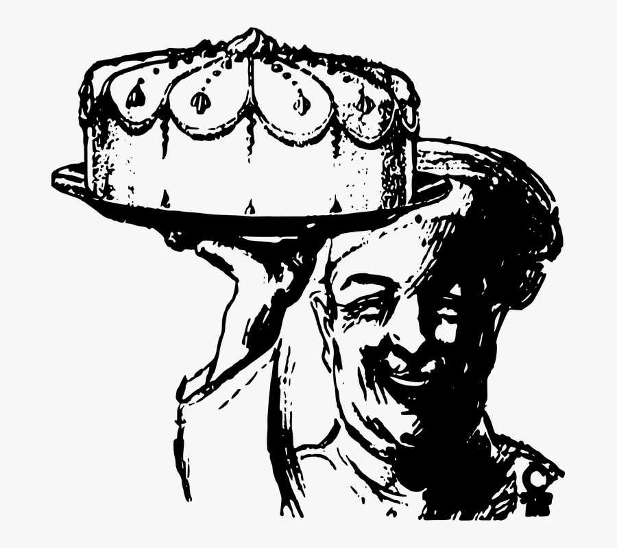 Baking Clipart Cooking Baking - Cake Clip Art Black And White, Transparent Clipart