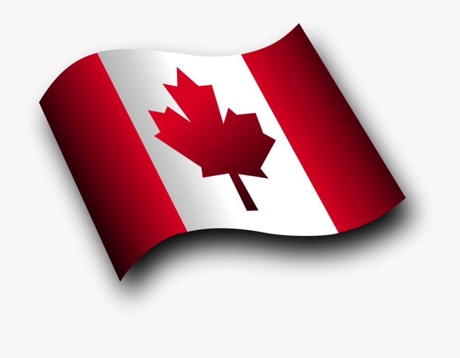Canadian Flag 3 - Waving Canadian Flag Png, Transparent Clipart