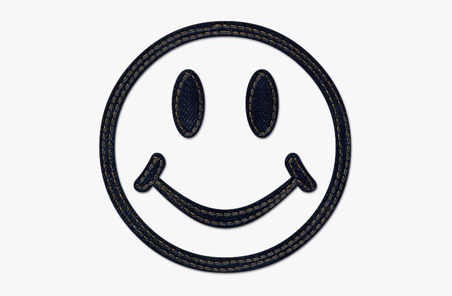 Denim - Clipart - Smiley Face Clip Art Black And White, Transparent Clipart