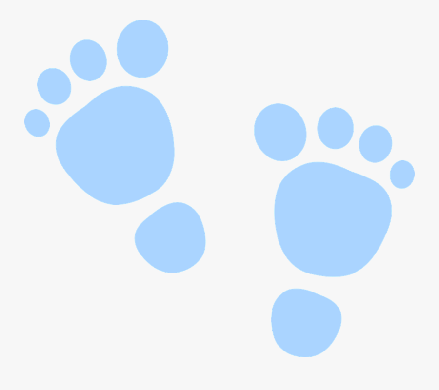 Foot Prints, Foot, Feet, Barefoot, Blue - Its A Girl Sticker Template, Transparent Clipart
