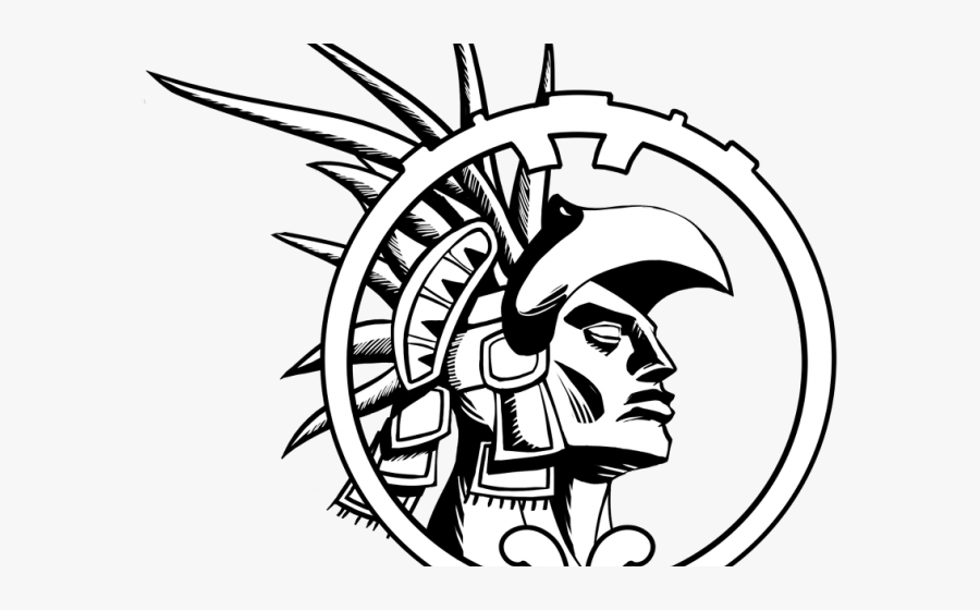 Aztec Clipart Easy - Easy Aztec Warrior Drawing, Transparent Clipart