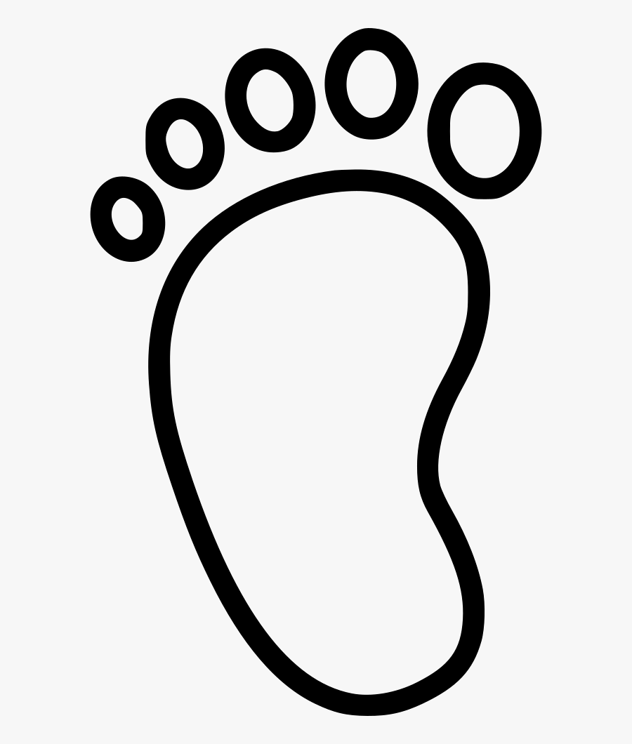 Baby Feet Drawing At Getdrawings - Line Drawing Baby Foot, Transparent Clipart