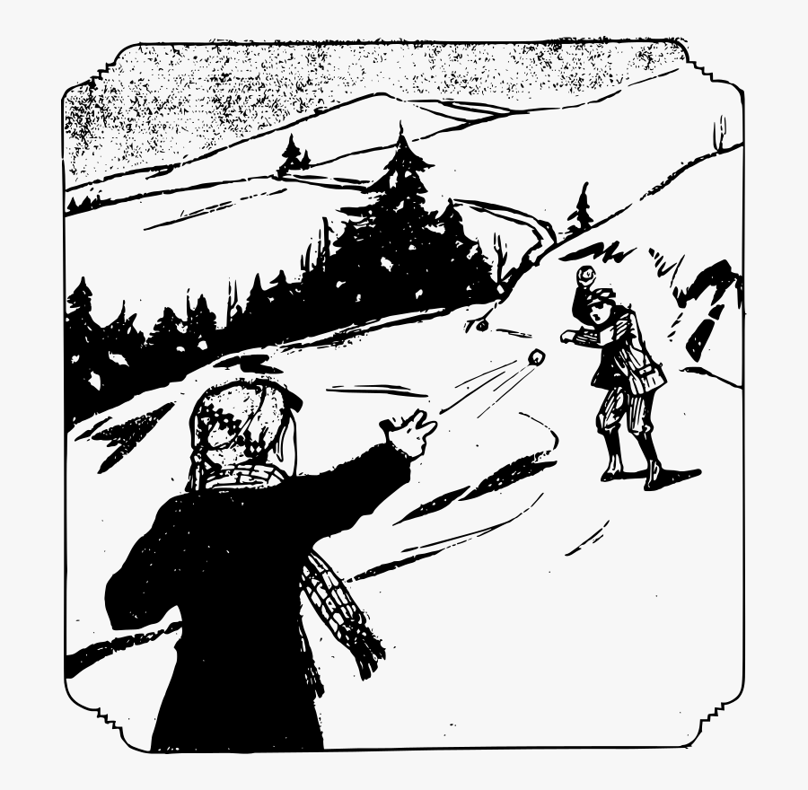 Snowball Fight - Snowball, Transparent Clipart