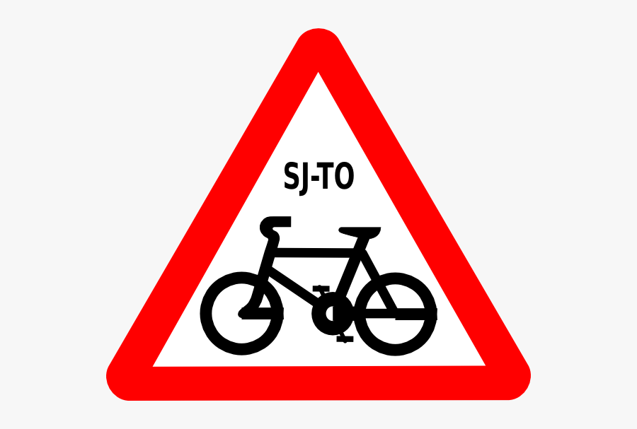 Cycle Trans Canada Clip Art At Clker - Cycle Route Ahead Sign, Transparent Clipart