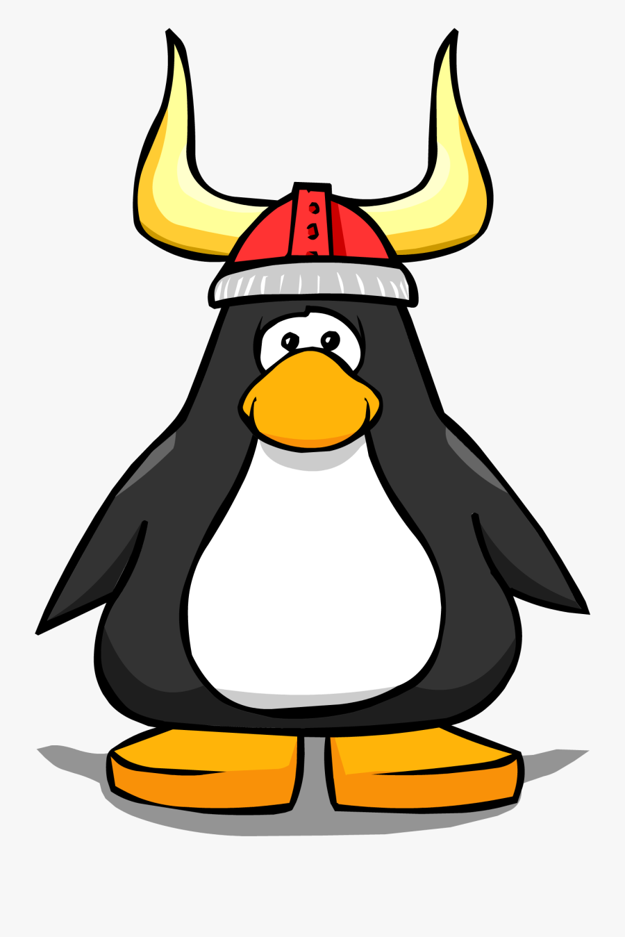 Image Viking Helmet Pc - Penguin With Santa Hat, Transparent Clipart