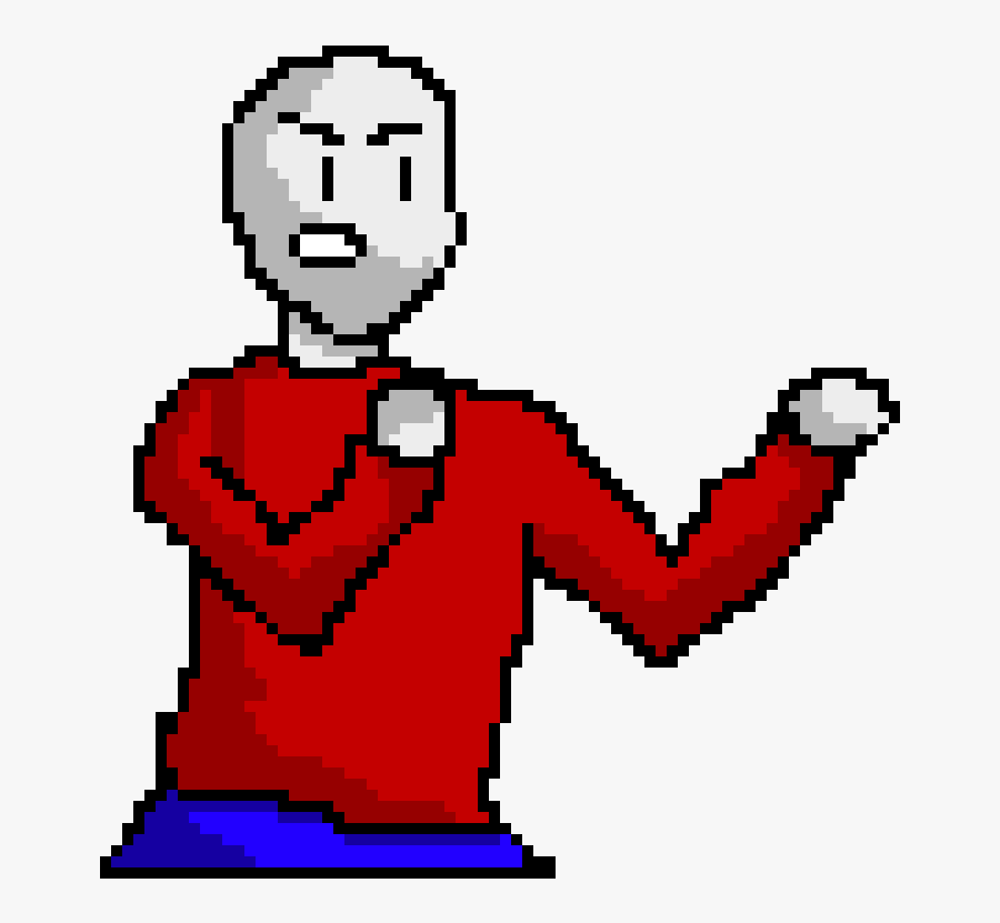 Normal Fight Pose - Pixel Art Fight Poses, Transparent Clipart