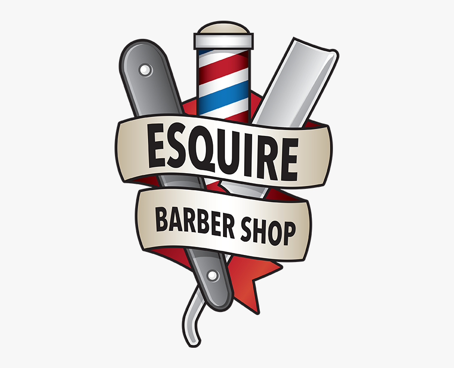 Esquire Barbershop Logo - Barber Shop, Transparent Clipart