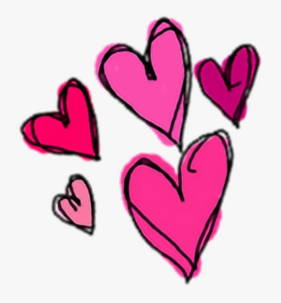 Cute Heart Hearts Pink Sticker Stickers Png Overlay - Cute Stickers Png