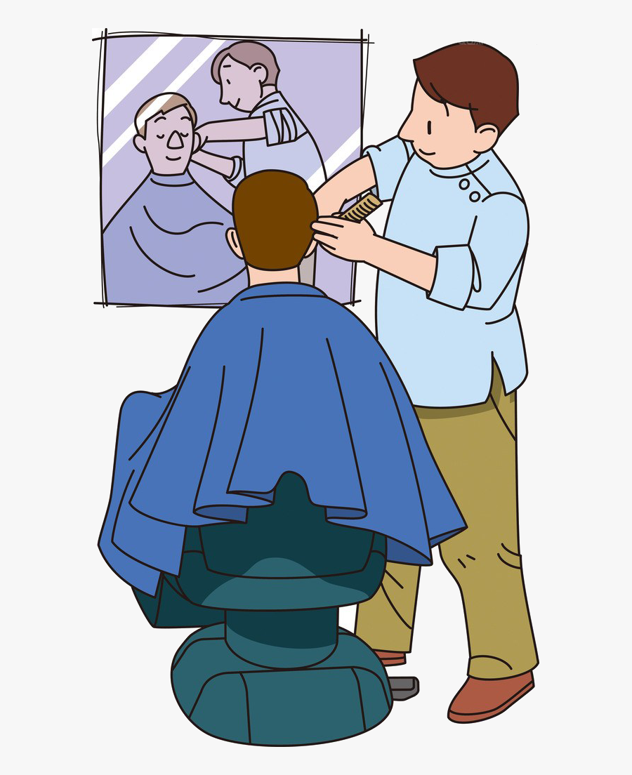 Barber Royalty - Clipart Image Of Barber, Transparent Clipart