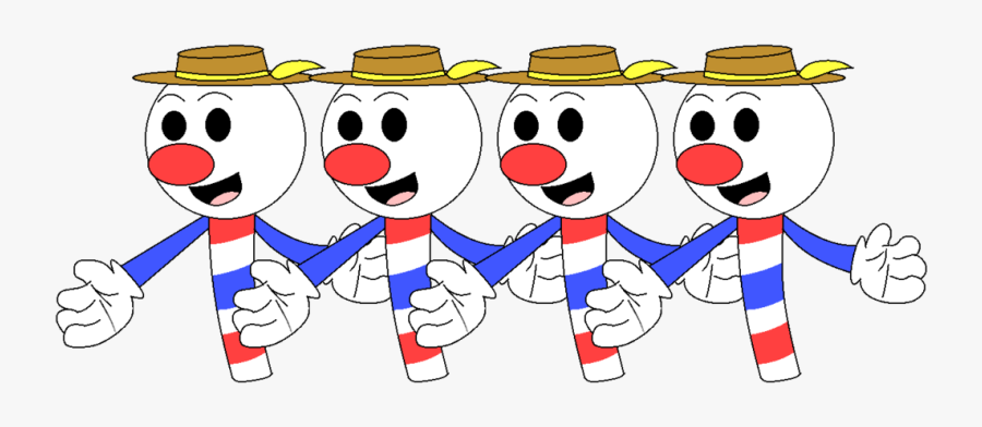 [cuphead] Barbershop Quartet By Prince-ghast - Cuphead Barbershop, Transparent Clipart