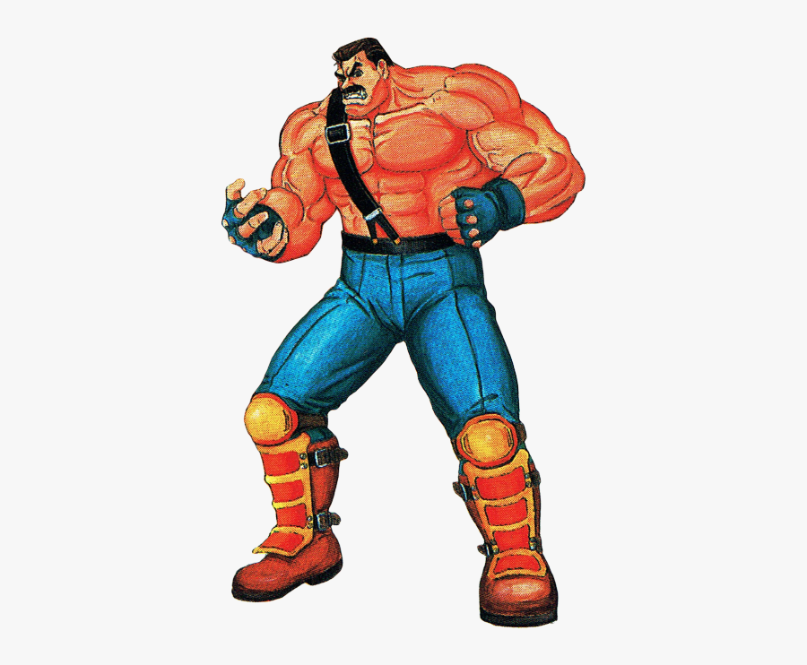 Clip Art Haggar Final Fight - Final Fight Main Characters, Transparent Clipart