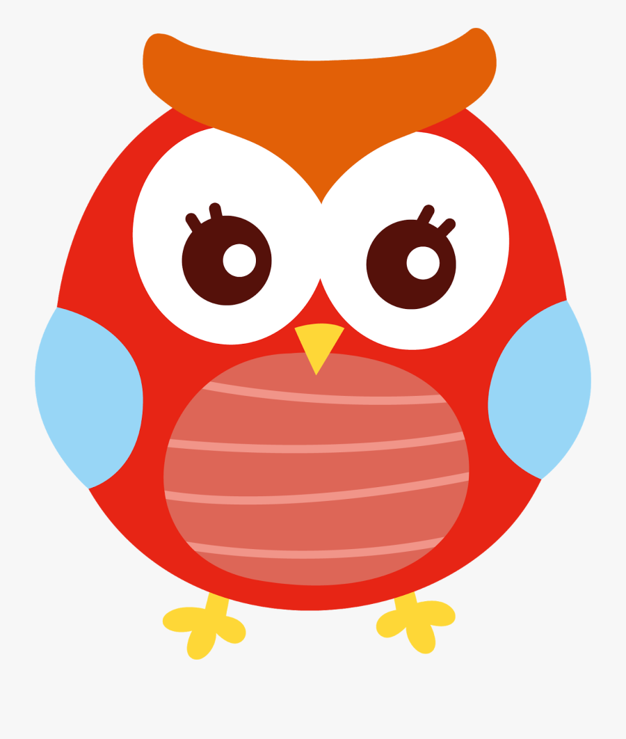 So Pretty Owls Clipart - Owl Clip Art Red, Transparent Clipart