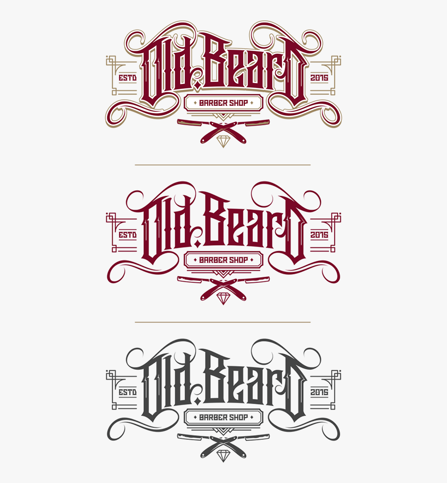Transparent Old School Clipart - Old School Font Barber Shop Logo, Transparent Clipart