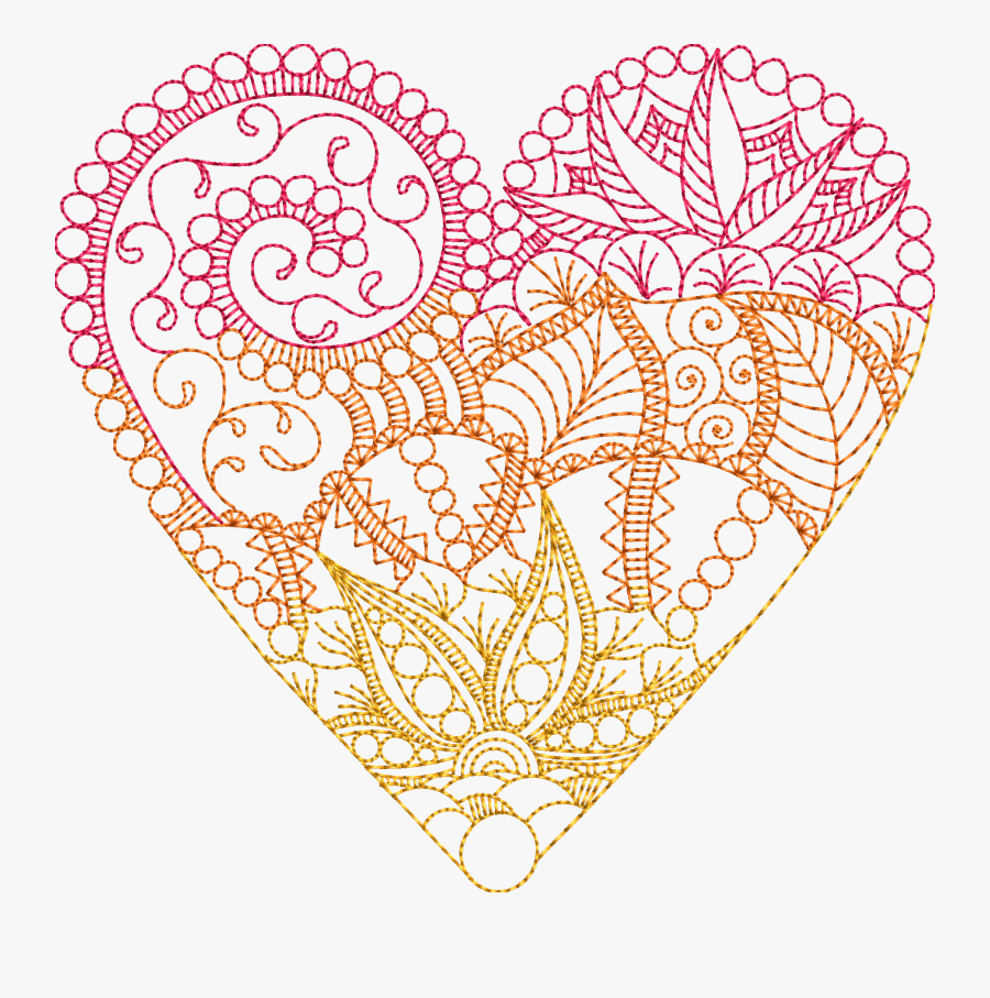 Love Heart Clipart Zendoodle - Zendoodle, Transparent Clipart