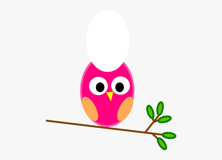 Pink - Baby - Owl - Clipart - Cute Clipart For Powerpoint, Transparent Clipart