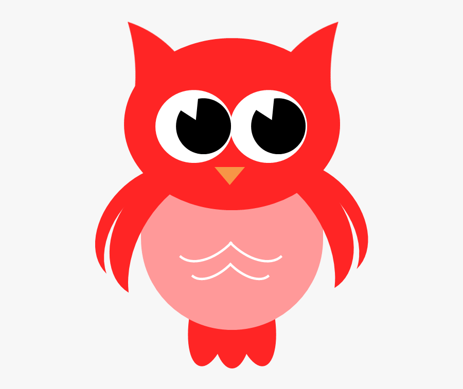 Owl Clipart Red - Red Owl Png, Transparent Clipart
