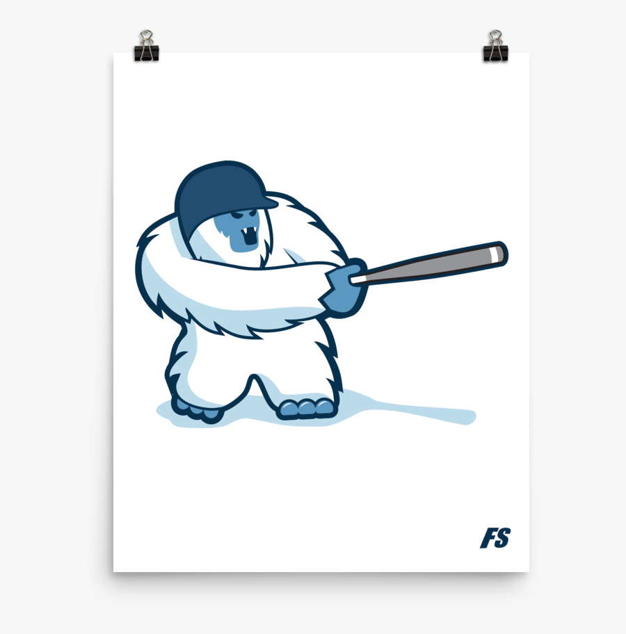 Baseball Everest Premium Matte Poster - Cartoon, Transparent Clipart
