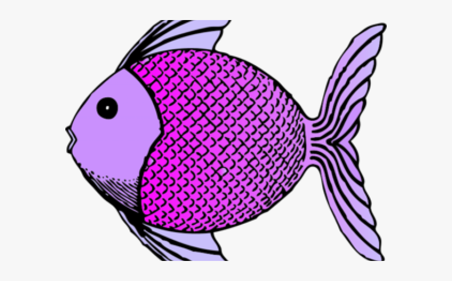 Tropical Fish Clipart Purple - Animals With Scales Clipart, Transparent Clipart