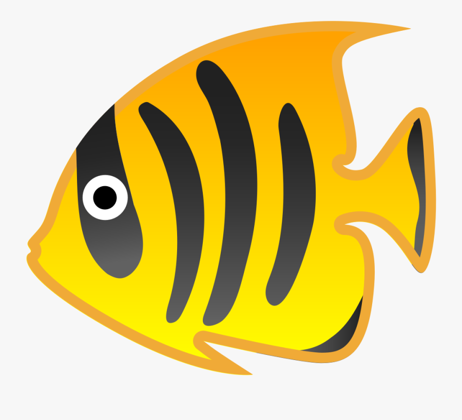 Tropical Fish Icon - Emoji Poisson, Transparent Clipart