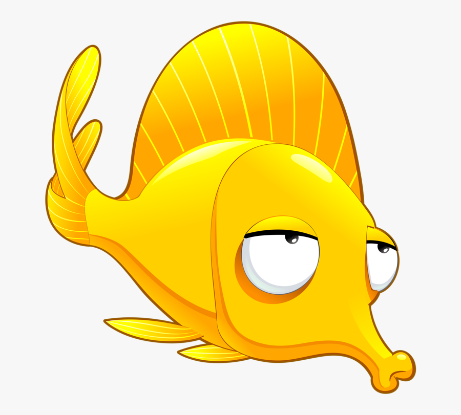 Fish Clipart Ocean Life - Funny Fish Png Cartoon, Transparent Clipart