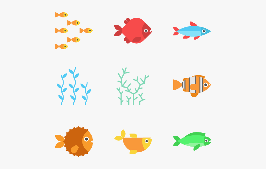 Fish Icon Packs - Portable Network Graphics, Transparent Clipart
