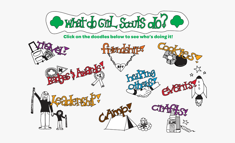 Girl Matrix Graphic Wide - Girl Scouts Do, Transparent Clipart