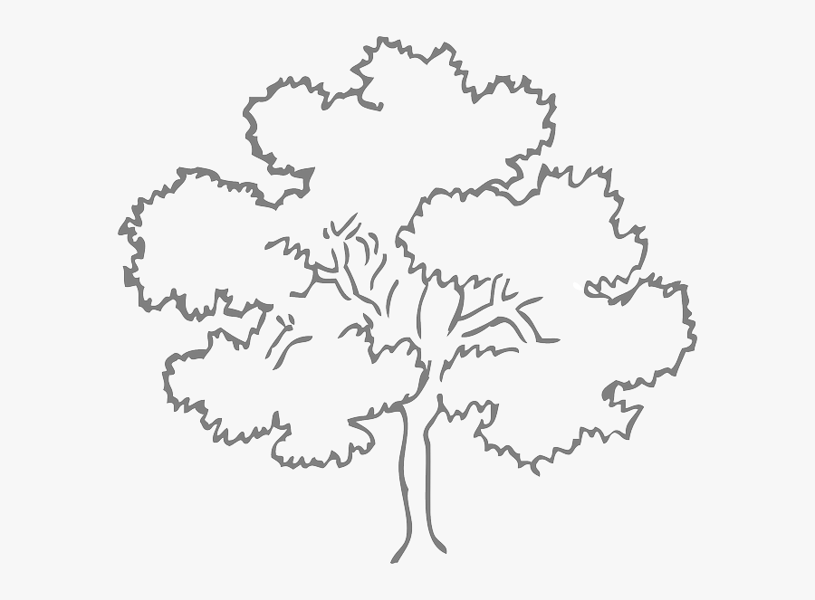Clip Art Cute Free Stock Techflourish - Oak Tree Silhouette Green, Transparent Clipart