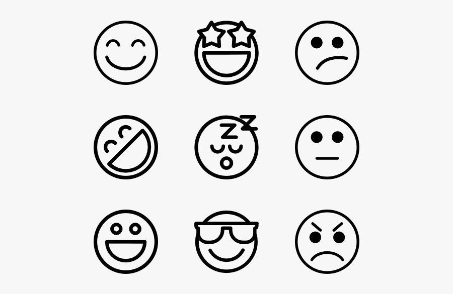 Emoji Clipart Black And White , Free Transparent Clipart - ClipartKey
