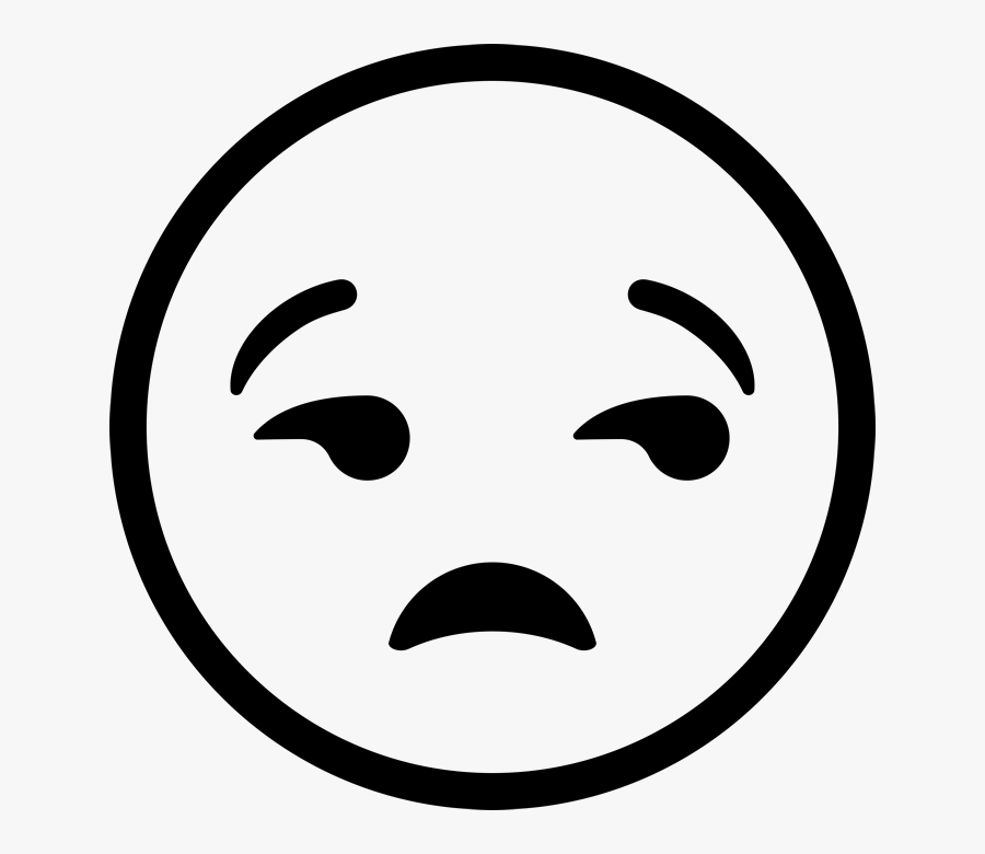 Transparent Emoji Clipart Black And White - Unamused Face Emoji Hd, Transparent Clipart