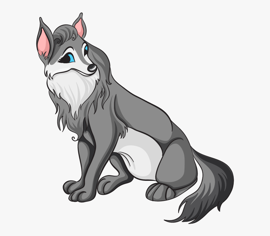 How To Draw A Mother Wolf From The Forest Friends - Cartoon Wolf Png, Transparent Clipart