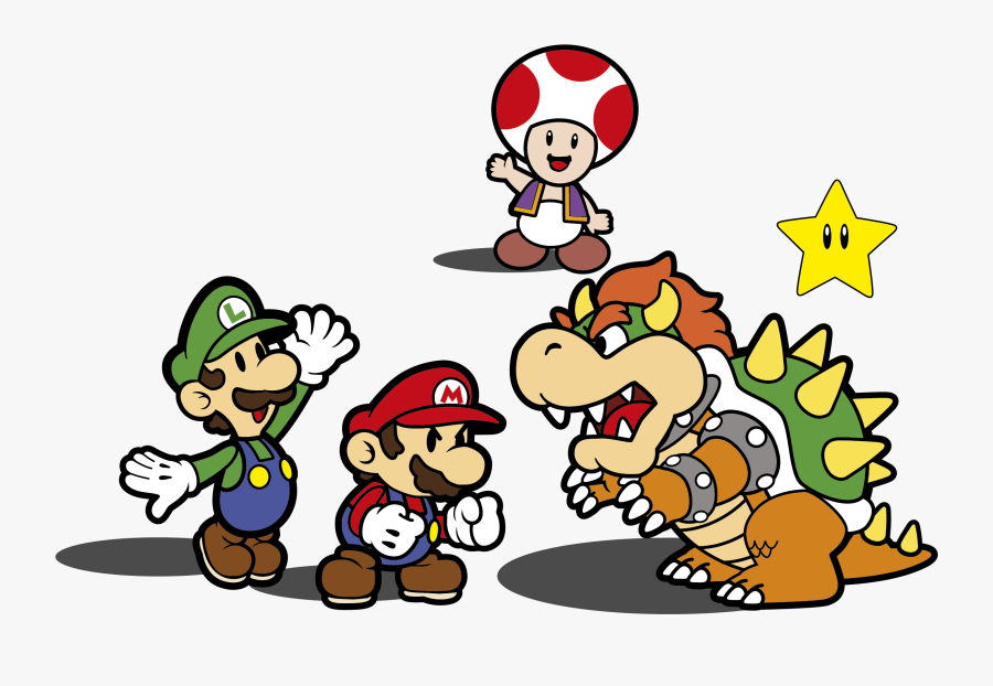 Super Mario Bros Luigi Saga Bowser Transprent - Mario Bros Vector Pack, Transparent Clipart