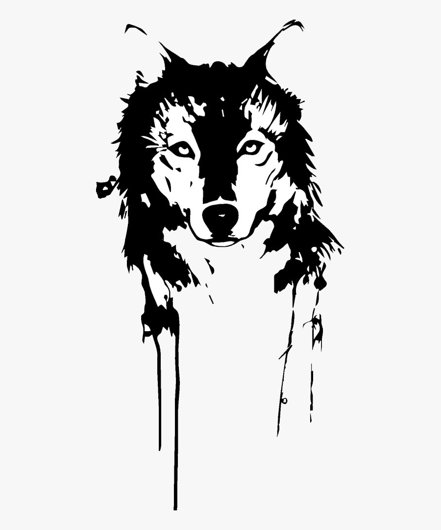 T-shirt Gray Wolf Black Png Download Free Clipart - Wolf Png, Transparent Clipart