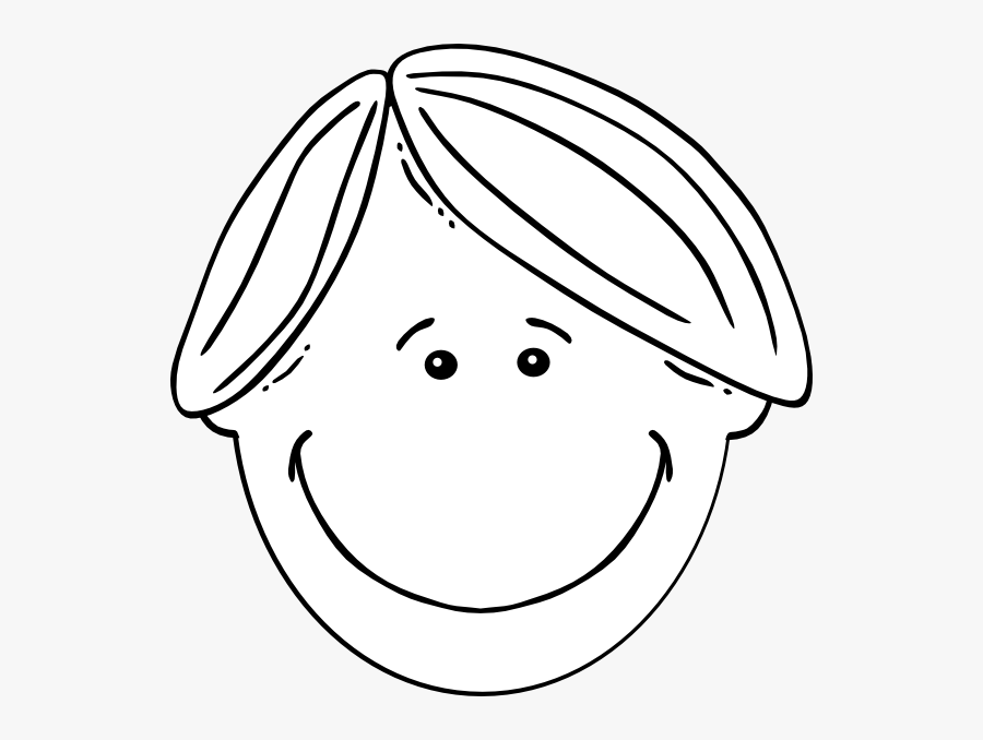 Face Man Clipart Black And White, Transparent Clipart