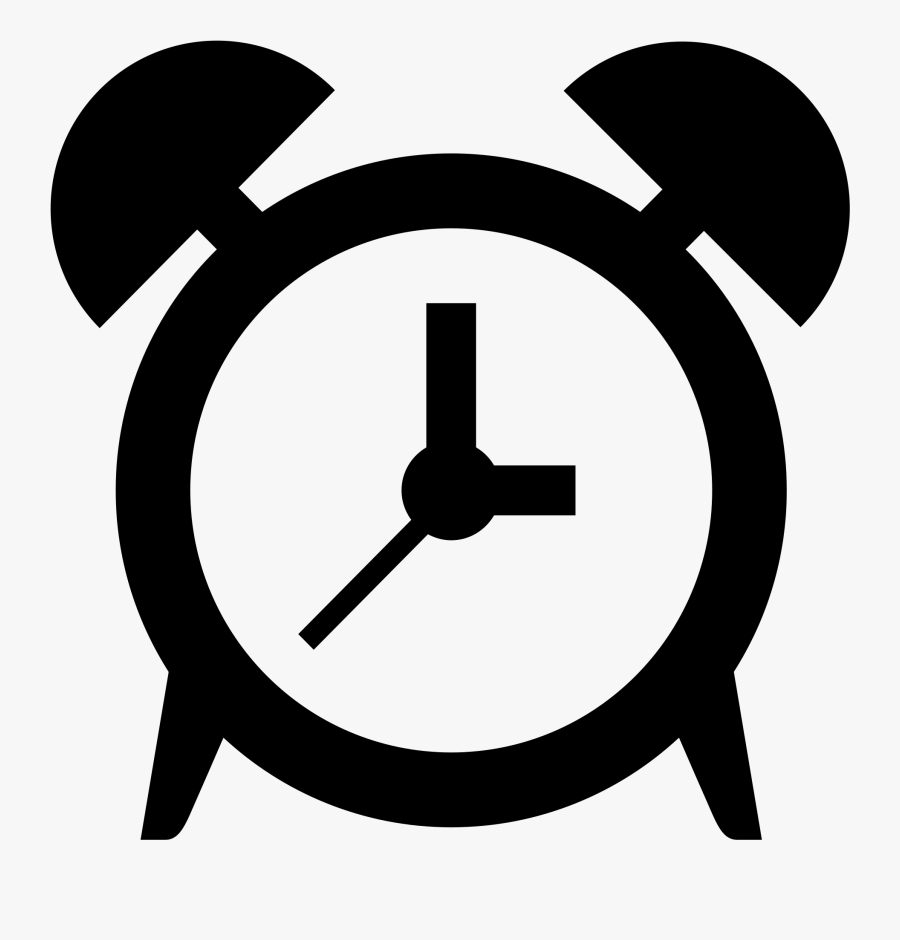 Clock Emoji Black And White Clipart , Png Download - Clock Emoji Black
