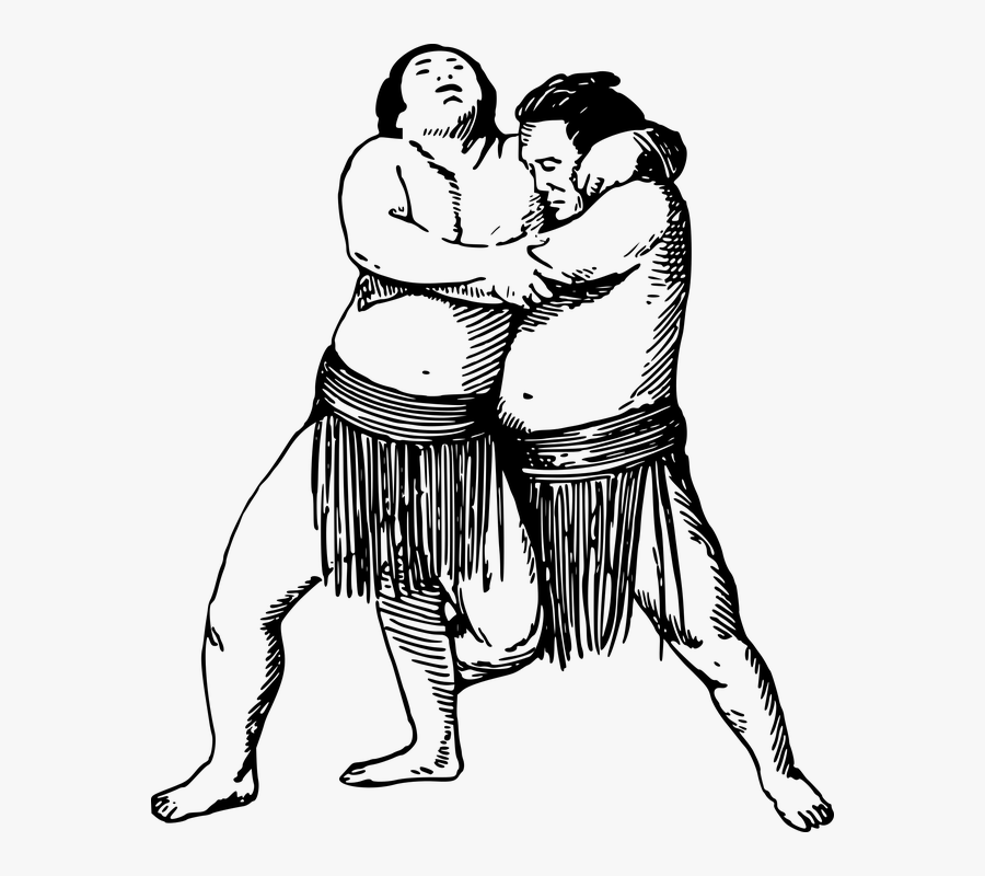Wrestlers Clipart Wrestling Shoe For Free Download - Sumo, Transparent Clipart