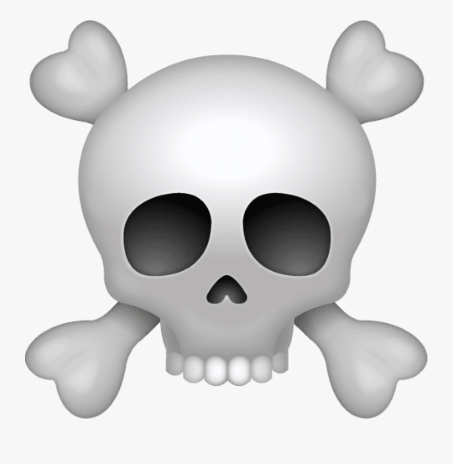 Skull Emoji Clipart Png - Skull Emoji Png, Transparent Clipart
