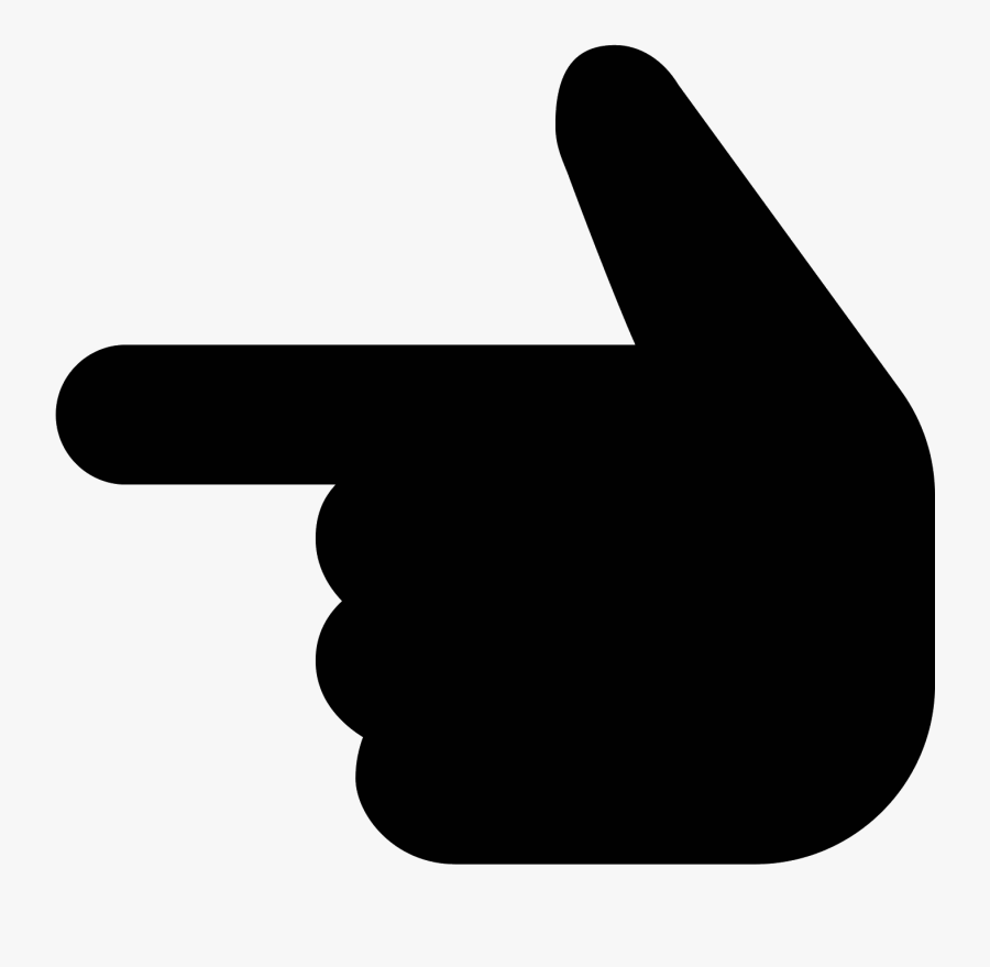 Transparent Hand Finger Png - Left Hand Icon Png, Transparent Clipart