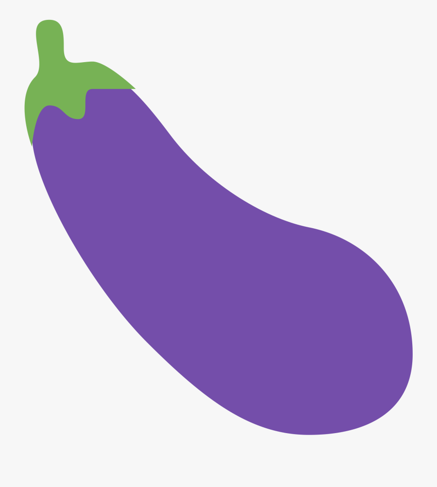 Eggplant Vector Picture Black And White Stock - Eggplant Emoji Twitter, Transparent Clipart