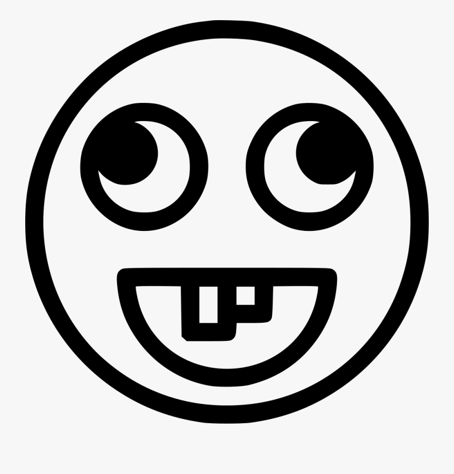 Png File Svg Stupid Emoji Black And White - Sceptic Icon, Transparent Clipart